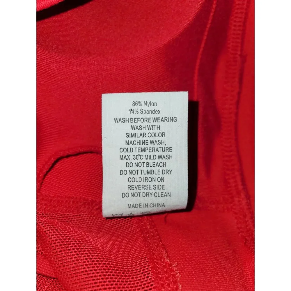 ZYIA Active Women's Red All Star Sports Bra High Impact Size Medium 1178 - Picture 9 of 10